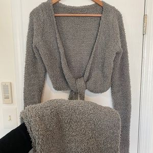 SKIMS Cozy Knit Wrap Top & Pants Set